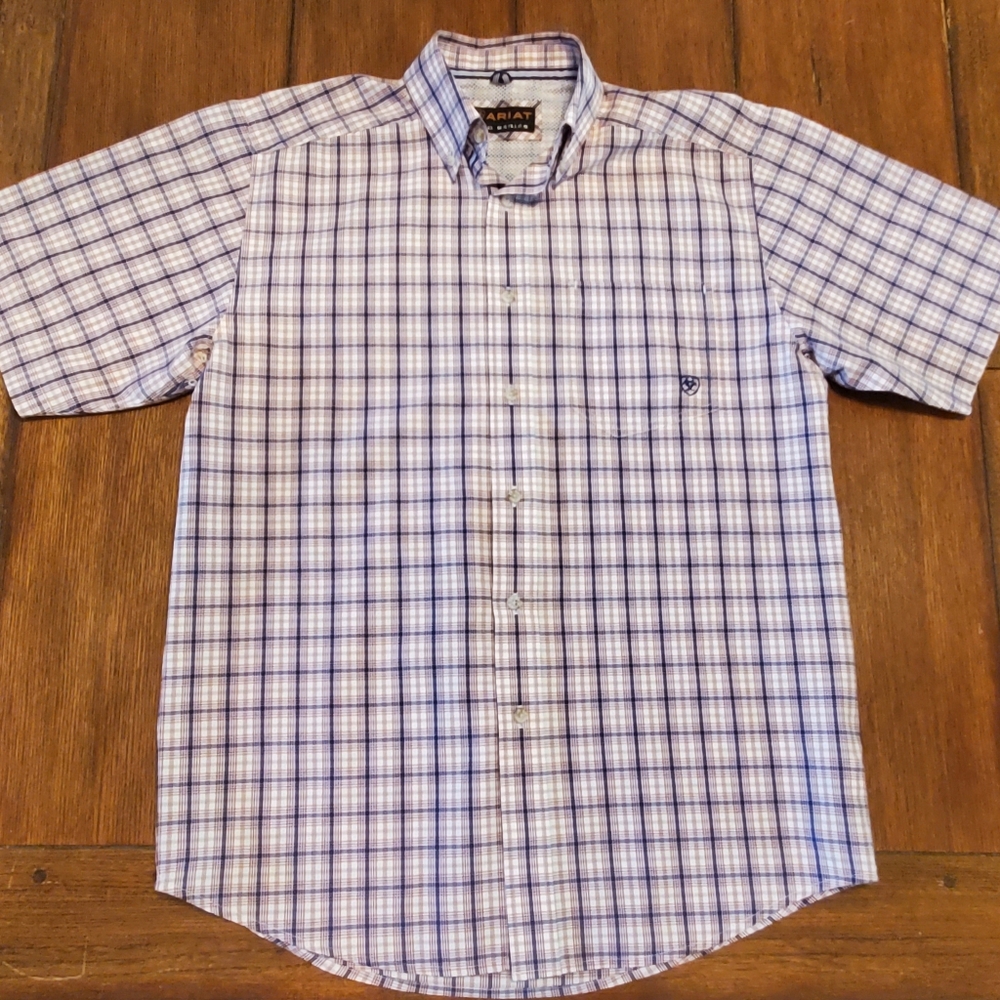 Ariat Short Sleeve Men's Button Down Pro Series Shirt